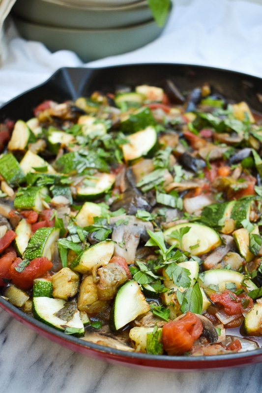 Grilled Summer Vegetable Ratatouille - Sarah Gold Nutrition