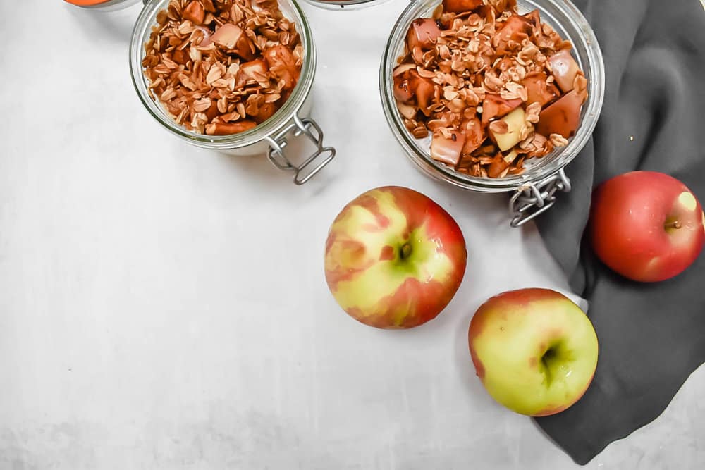 fall apple pie overnight oats