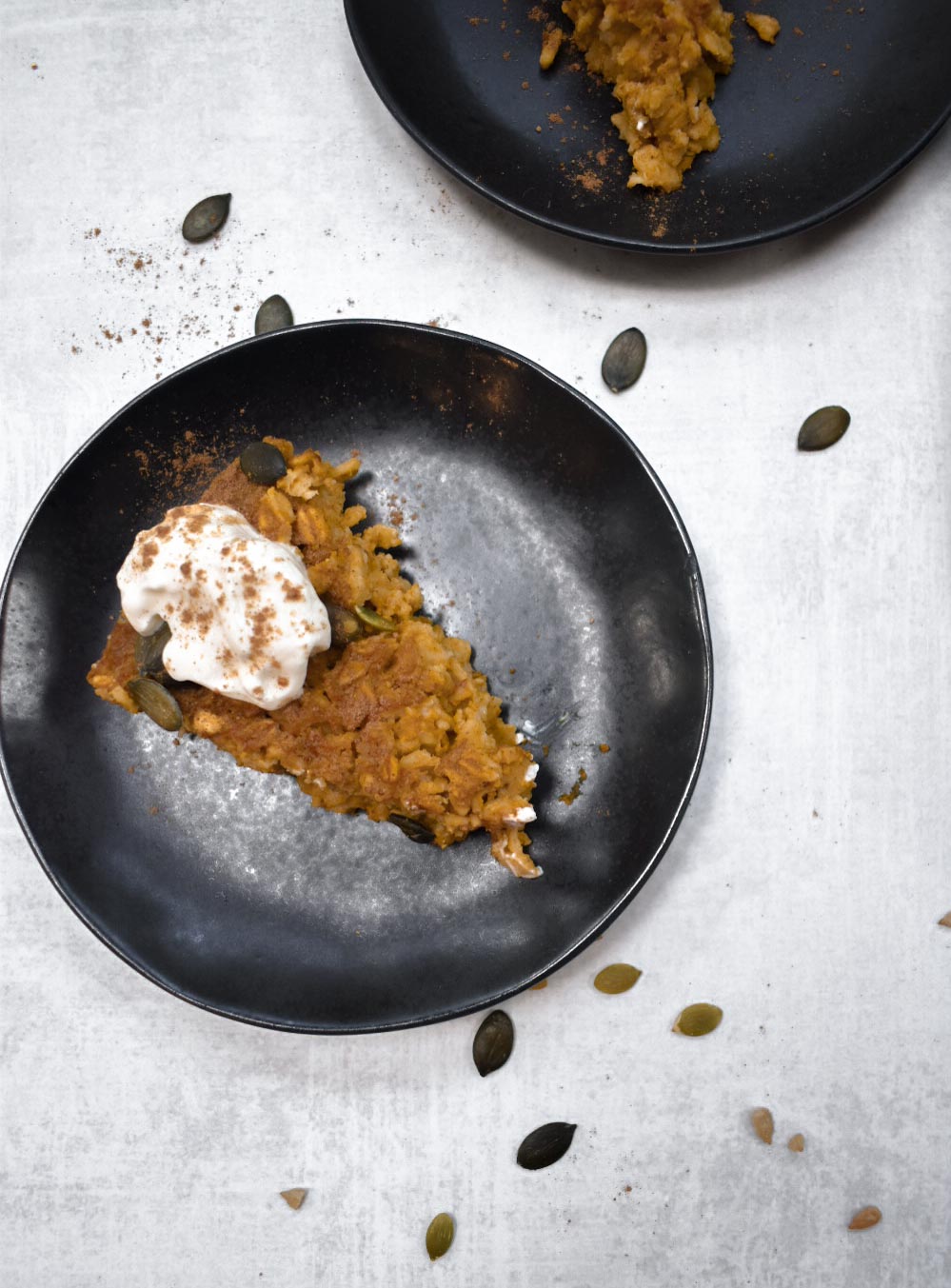 pumpkin pie baked oatmeal, vegan, gluten-free.jpg