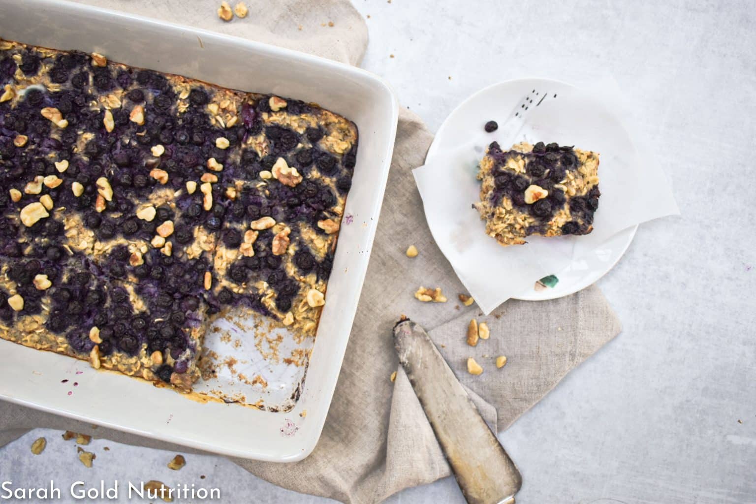 Easy Make-Ahead High Protein Baked Oatmeal | Sarah Gold Nutrition ...