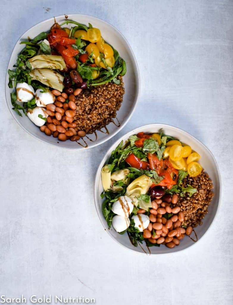 Simple Wheat Berry Lunch Bowl  The In Fine Balance Food Blog