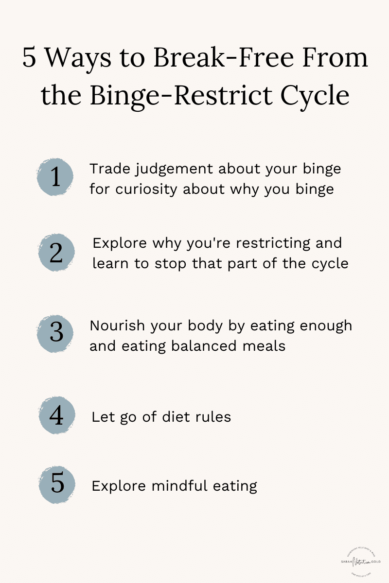 5 Ways To Break Free From The Binge-Restrict Cycle